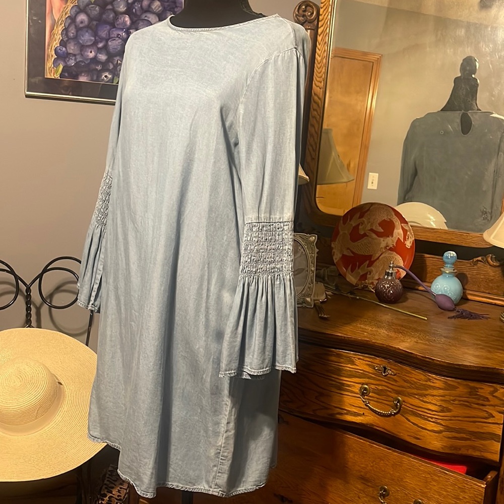 COPY - Chambray lyocell dress size M